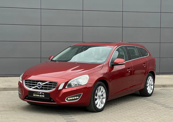Volvo V60 cena 47900 przebieg: 164000, rok produkcji 2011 z Nidzica małe 121